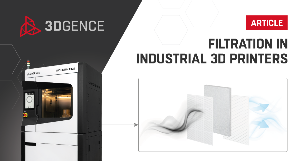 Filtration in industrial 3d printers